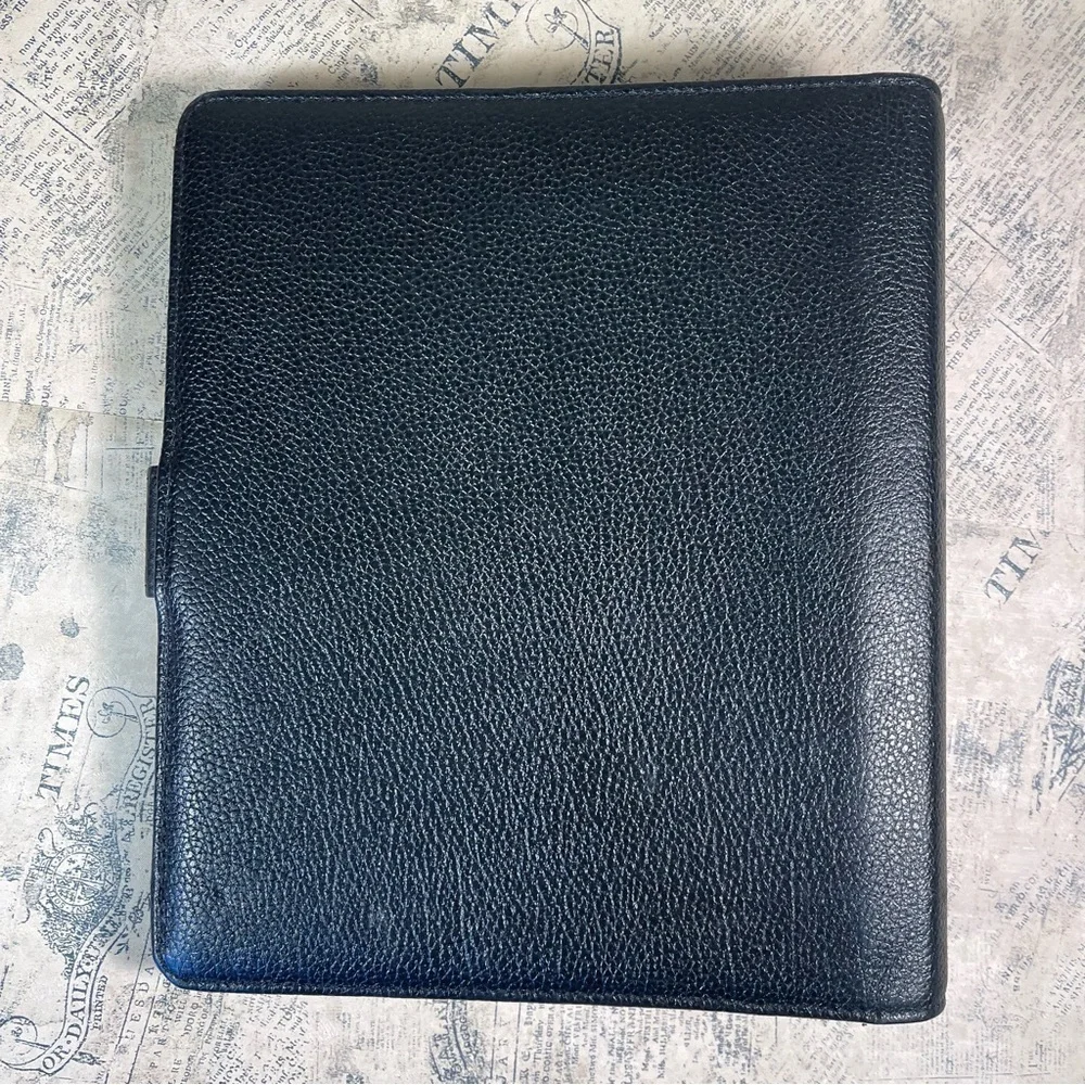 Vintage Day-Timer Genuine Leather Binder Made in USA Planner Organizer